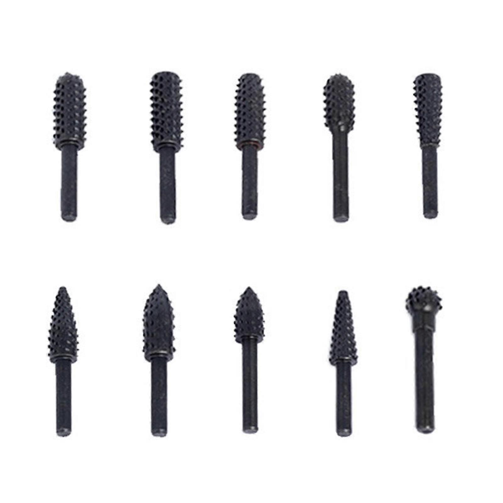 10 Pcs Rasp File Drill Bits Rasp Set For Grinding Polishing Shaping