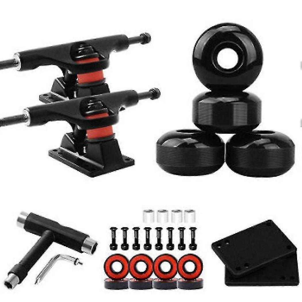 Ugin Skateboard Trucks Wheel Combination 5inch Bridge 52x30mm,black
