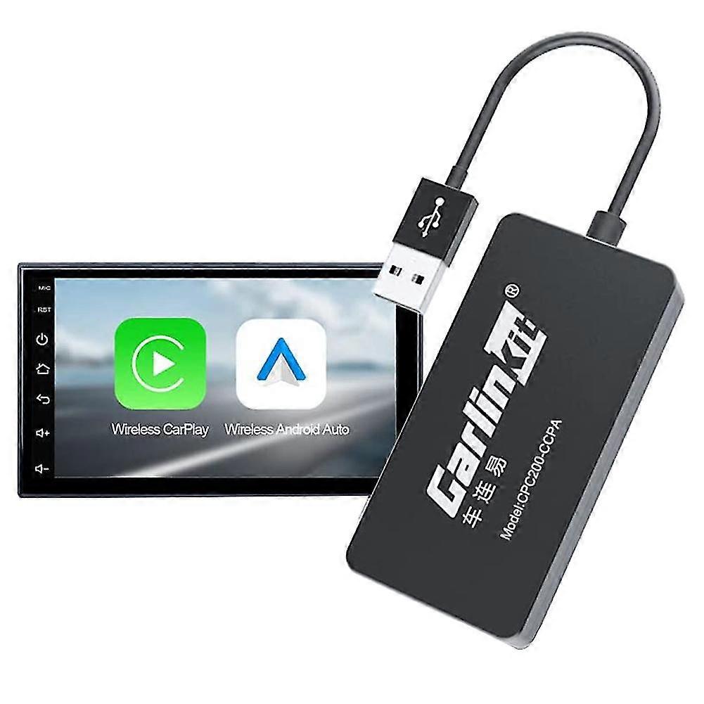 Wireless Android Auto Adapter , Support Wireless Carplay Dongle, Wired & Android Screen Mirroring