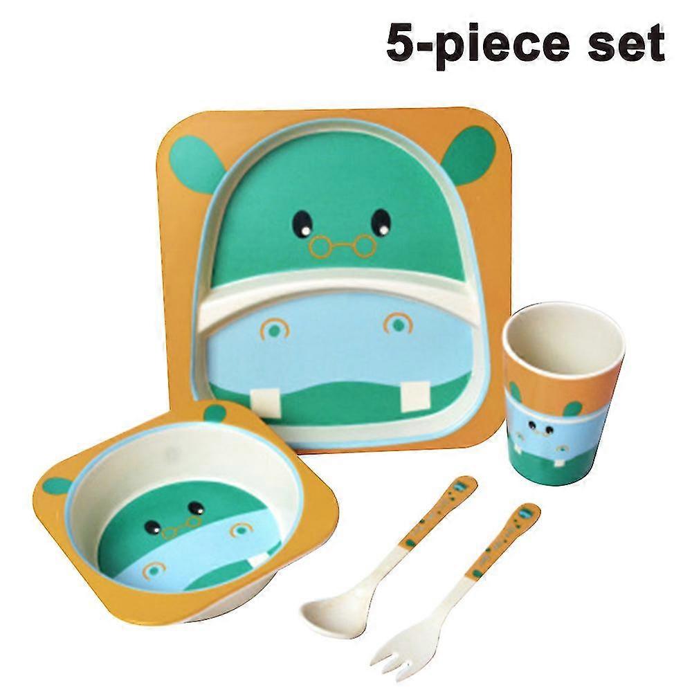 5-piece Eco Friendly Bamboo Fiber Children's -dinnerware
