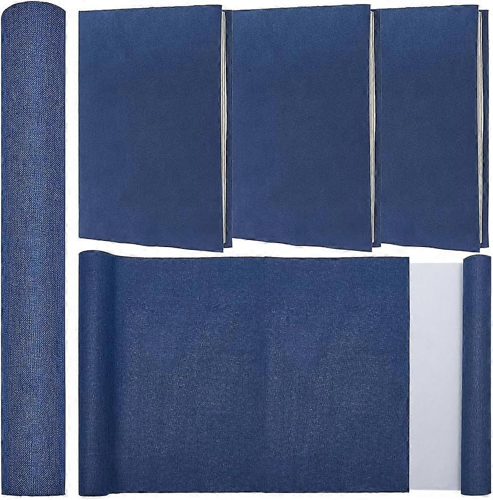 51 x 11.8 Linen Book Cloth Sailor Blue for Book Binding A4-A8 Fabric Surface Paper Backed Bookcover Books Album Scrapbooking Archival DIY Covering Pro
