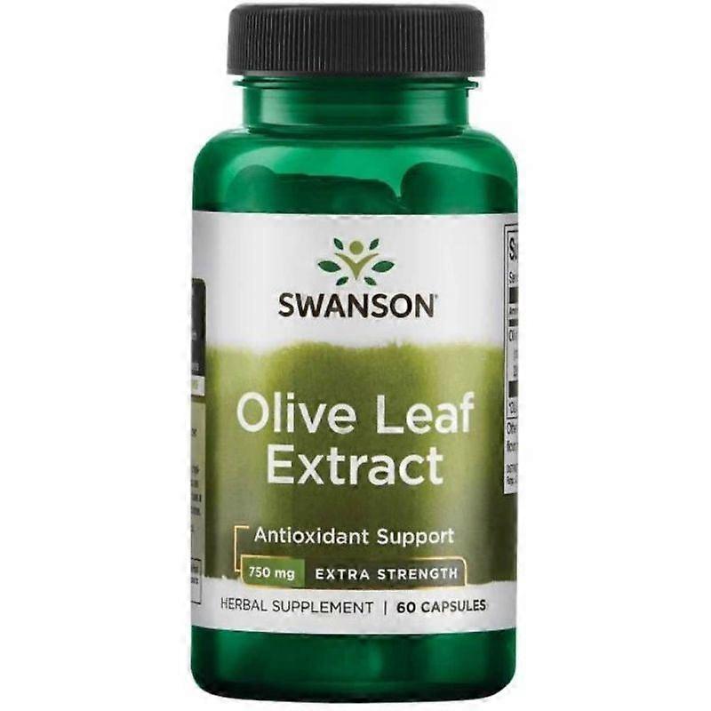 Swanson Olive Leaf Extract 750mg Super Strength Capsules 60