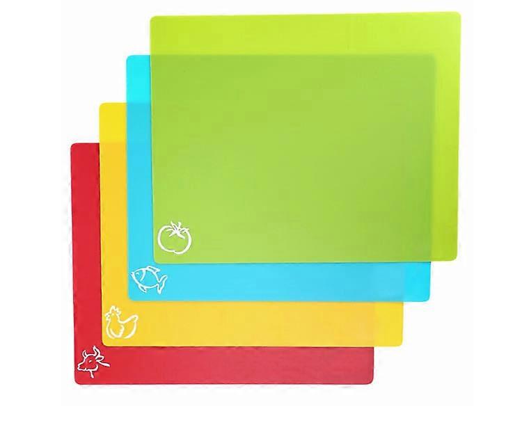 4pcs plastic PP cutting board classification