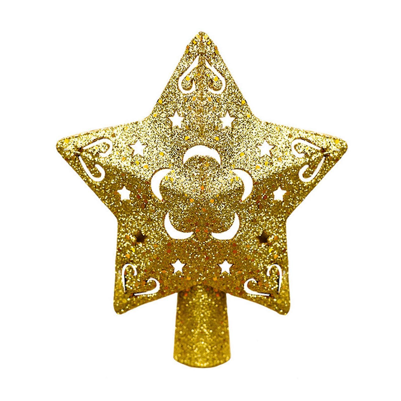 Christmas Tree Topper 3D Rotating Star Light with Pattern Projector Christmas Decoration for Xmas Tree Home Party Decor