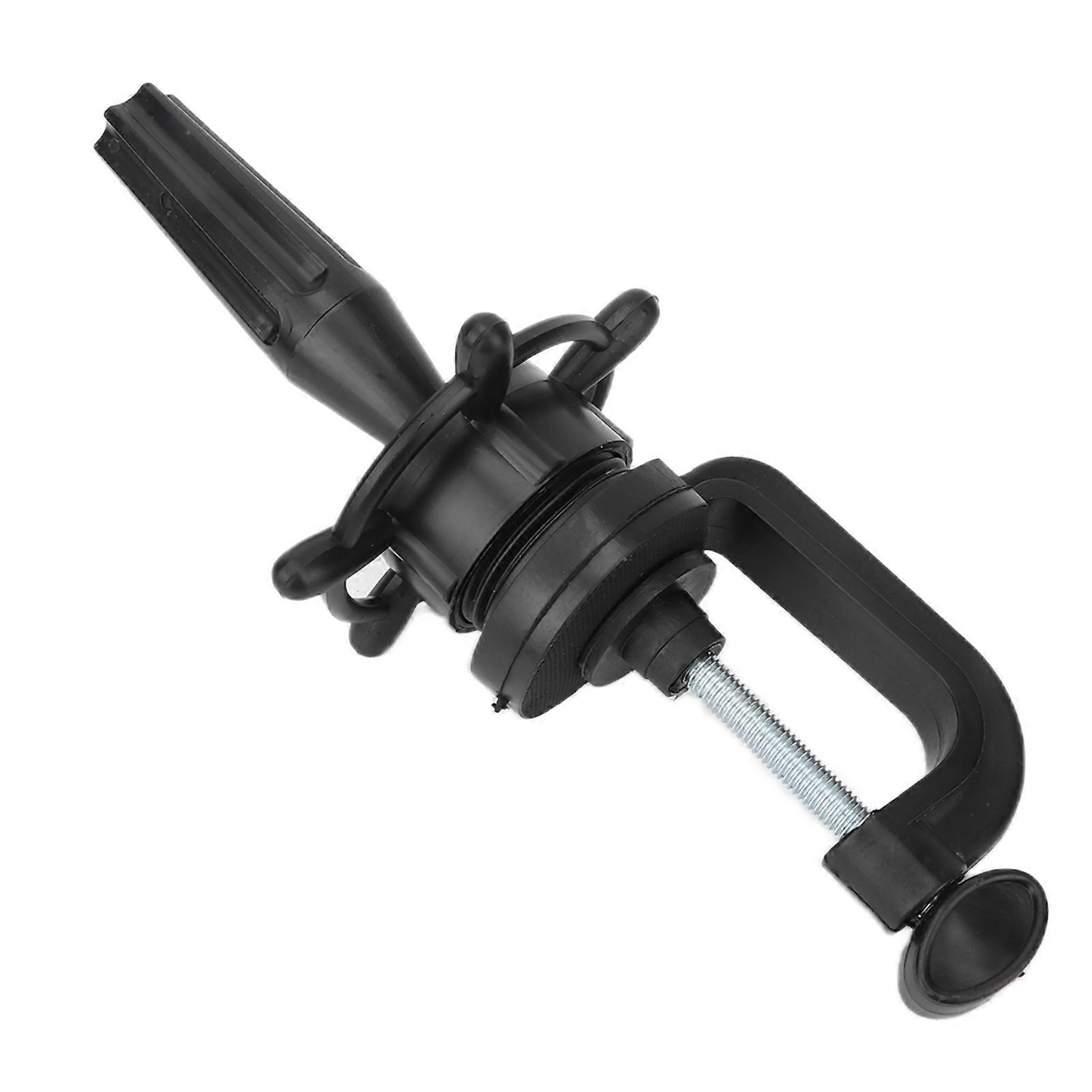 Mannequin Head Stand Height Adjustable Mannequin Head Clamp Holder for Training Head Display Black