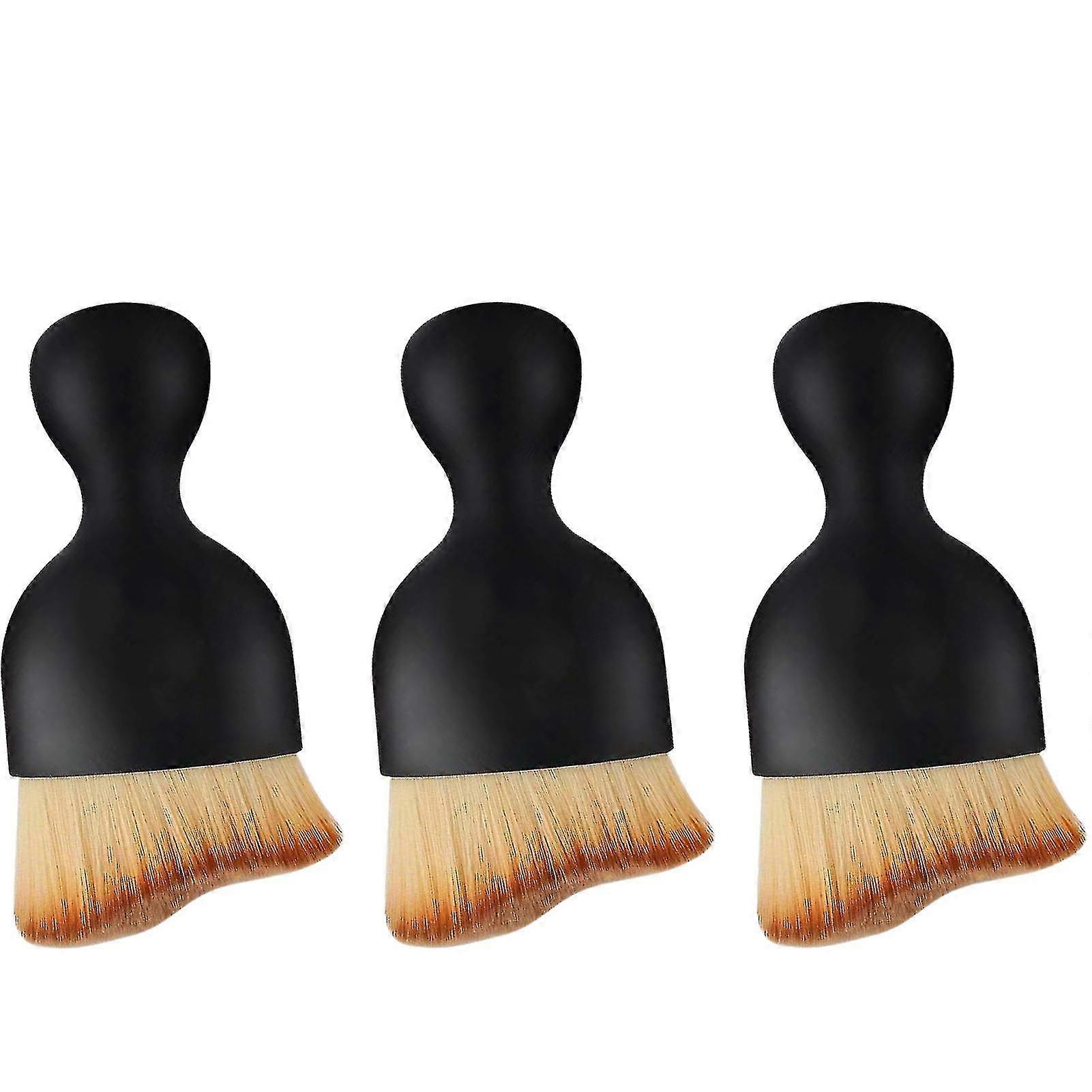3pcs Portable Interior Cleaning Suv Universal No Scratch Car Detailing Brush