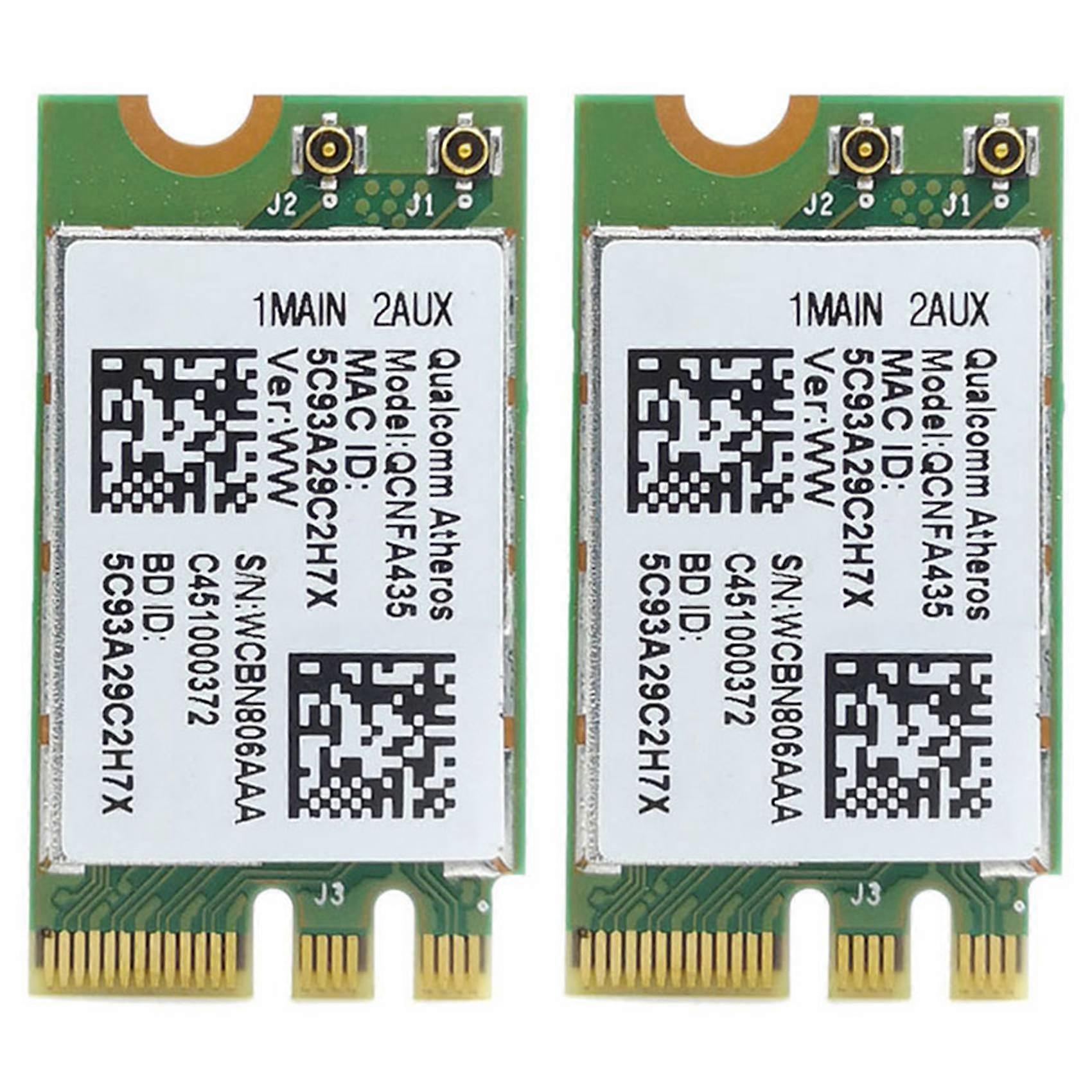 2X Wireless Adapter Card for Qualcomm Atheros QCA9377 QCNFA435 802.11AC 2.4G/5G NGFF WIFI CARD Blue