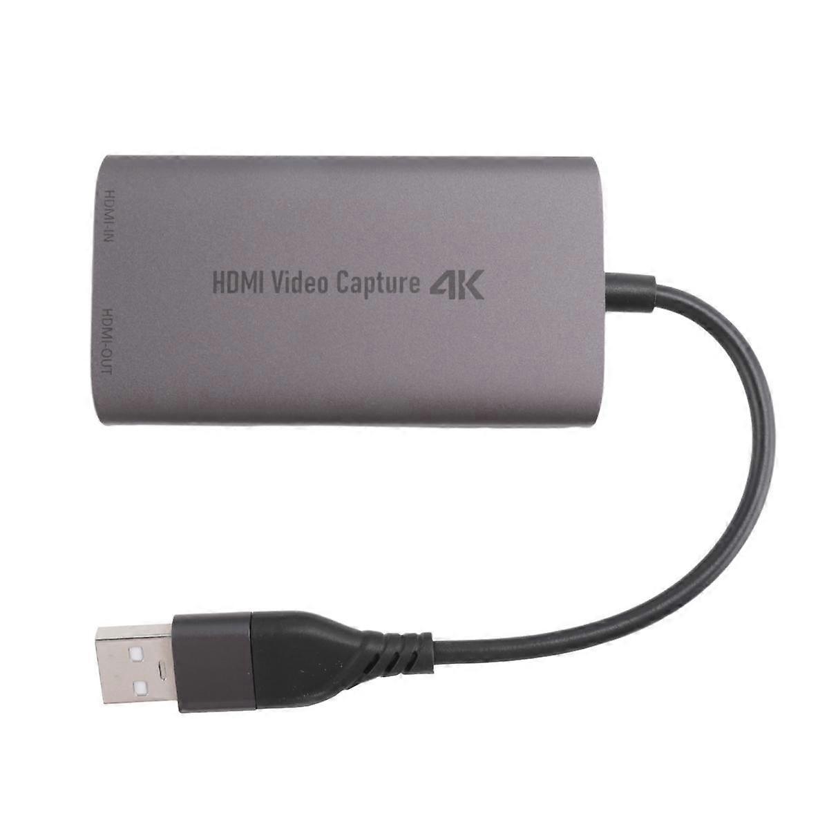 USB TYPE-C3.0 2-In-1 Video Capture Card 4K 60HZ 1080P HD Video Game Live Teaching Capture and Recor