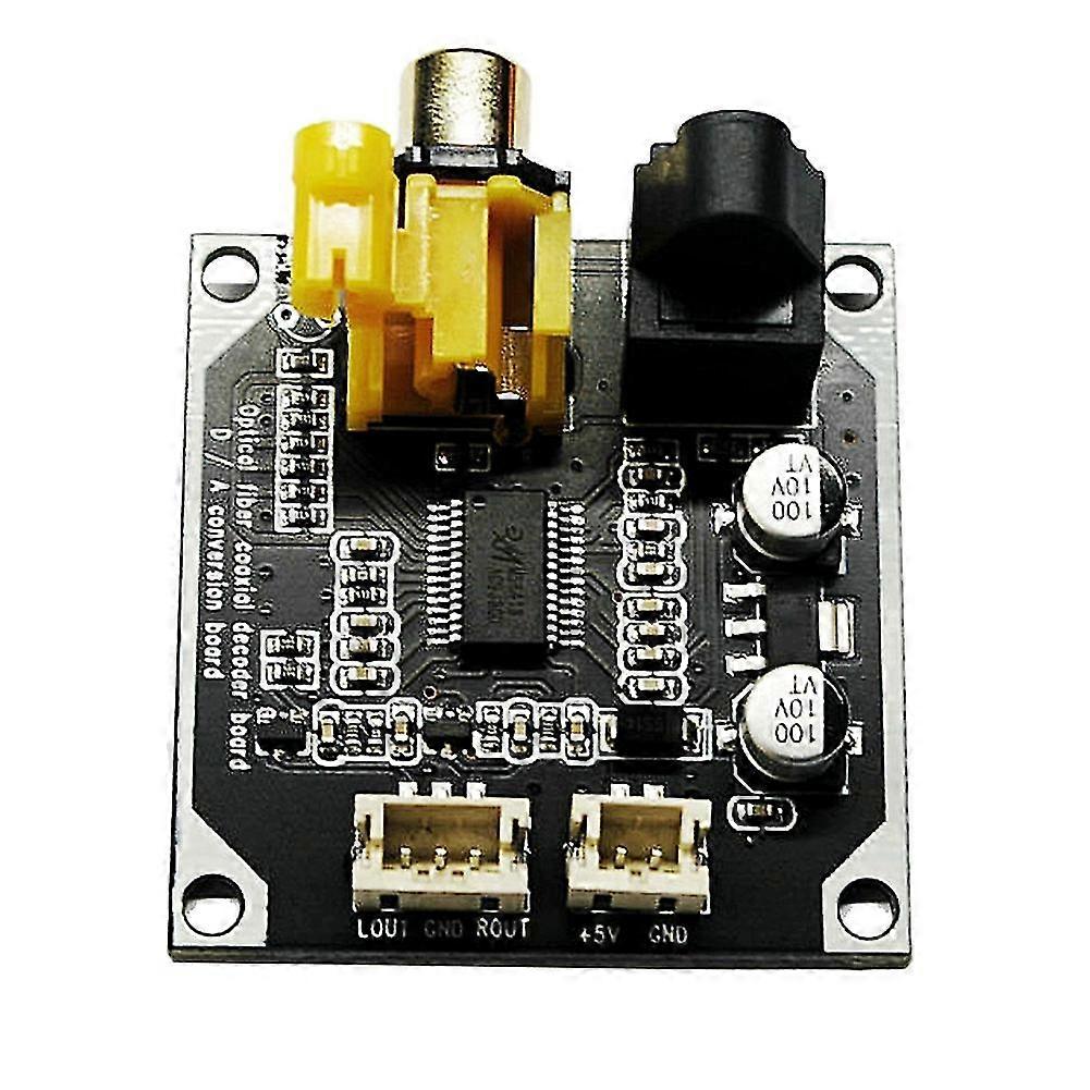 Fiber Coaxial Decoder Board 24bit 192khz Digital Audio Optical Fiber Coaxial Signal Input Stereo Ou