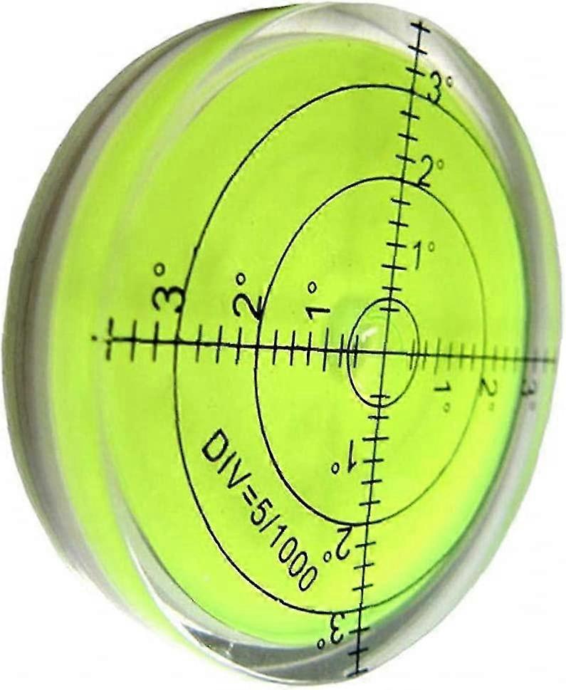 60mm Diameter Spirit Level - Round Inclinometer for Measuring Instruments - Comfortable and Practical Spirit Level