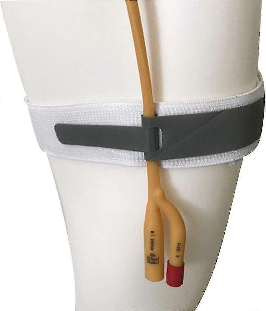 4 st Kateterhållare Urin Dränering Kateter Benband, Kateter Securement Strap Wit