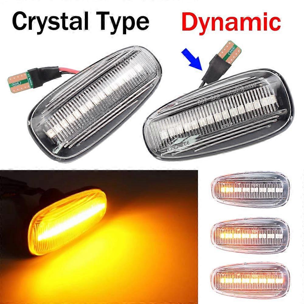 For Opel Zafira A 1999-2005 Astra G 1998-2009 LED Dynamic Side Marker Turn Signal car light Sequential Blinker