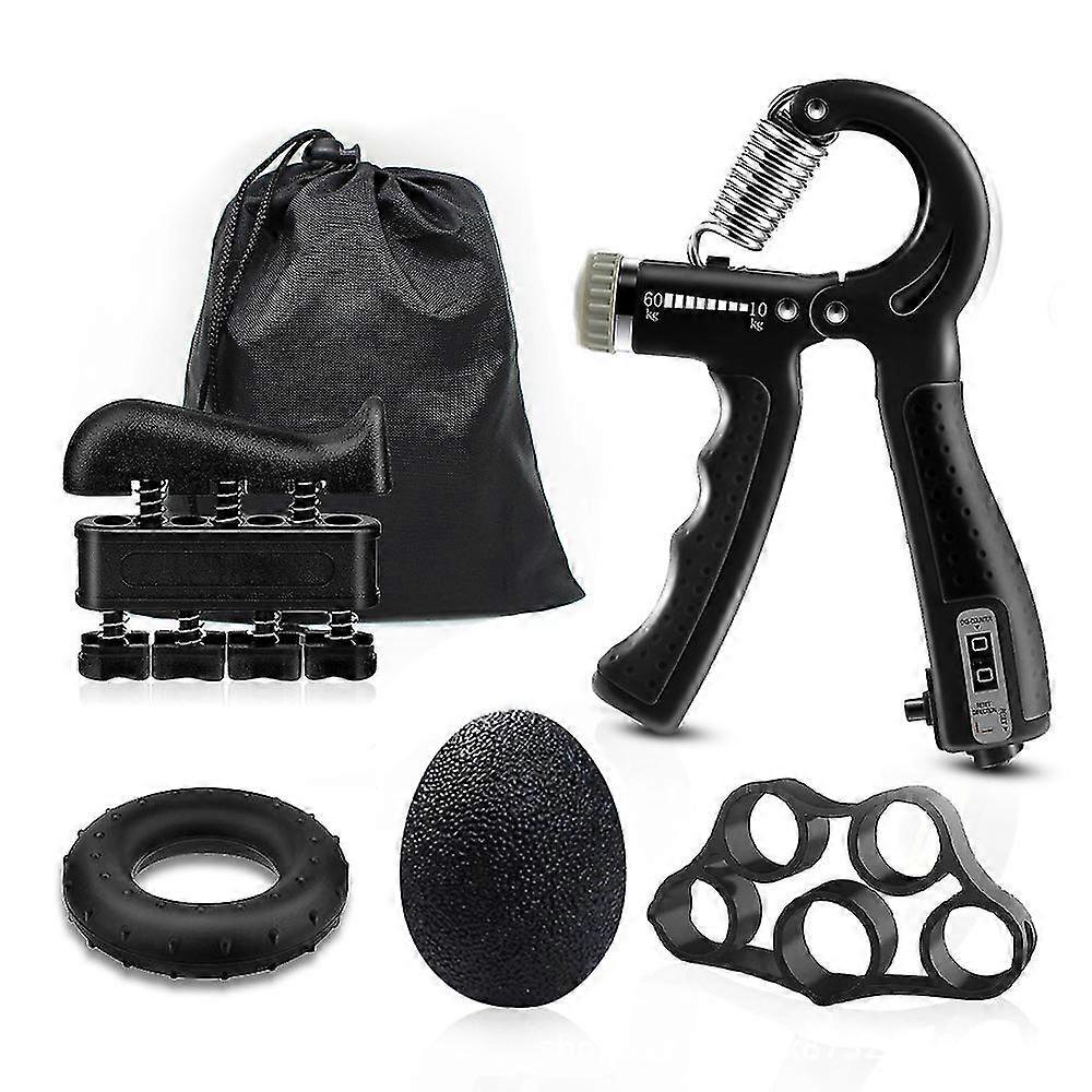 Hand Grip Strengthener With Adjustable Resistance, Hand Workout Squeezer