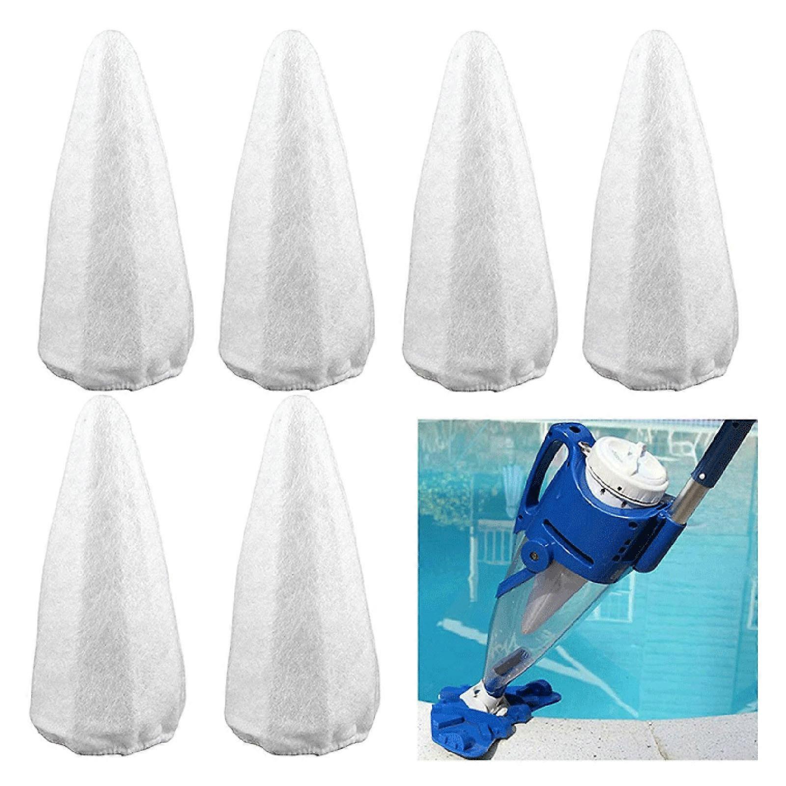 RTPOWER 5PCS Vacuum Filter Bag Replacement Reusable Polyester Fiber Swimming Pool Cleaner Filter