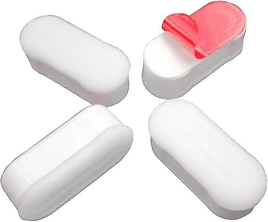 المرحاض مقعد المصد لمرفق بيديت مع لاصق قوي أبيض 4pack$المرحاض مقعد المصد لبيديت مع لاصق قوي (4PCS)$toilet مقعد مصدات