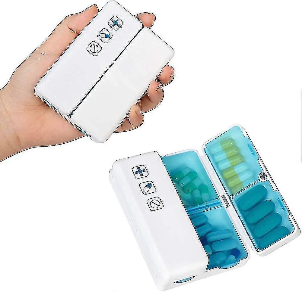 Foldable Pill Box Case (2 Pack), 7 Comments Portable Pill Ize