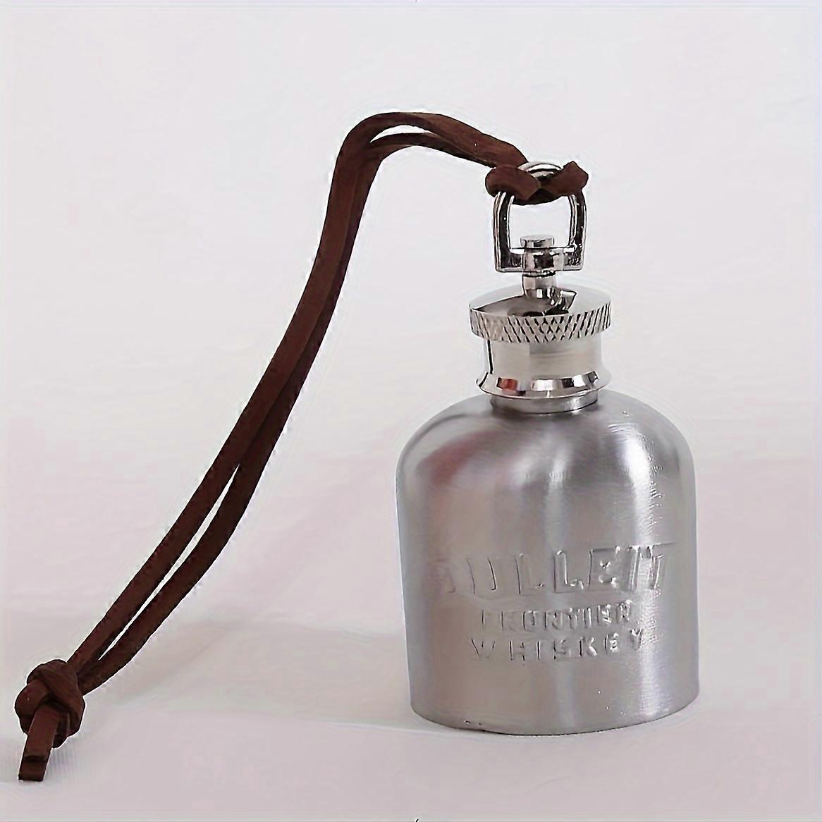 Premium Stainless Steel Portable Whiskey Flask - Mini, Durable, 1pc Liquor Pot with Secure Screw Cap - Perfect for Outdoor Adventures & Everyday Style