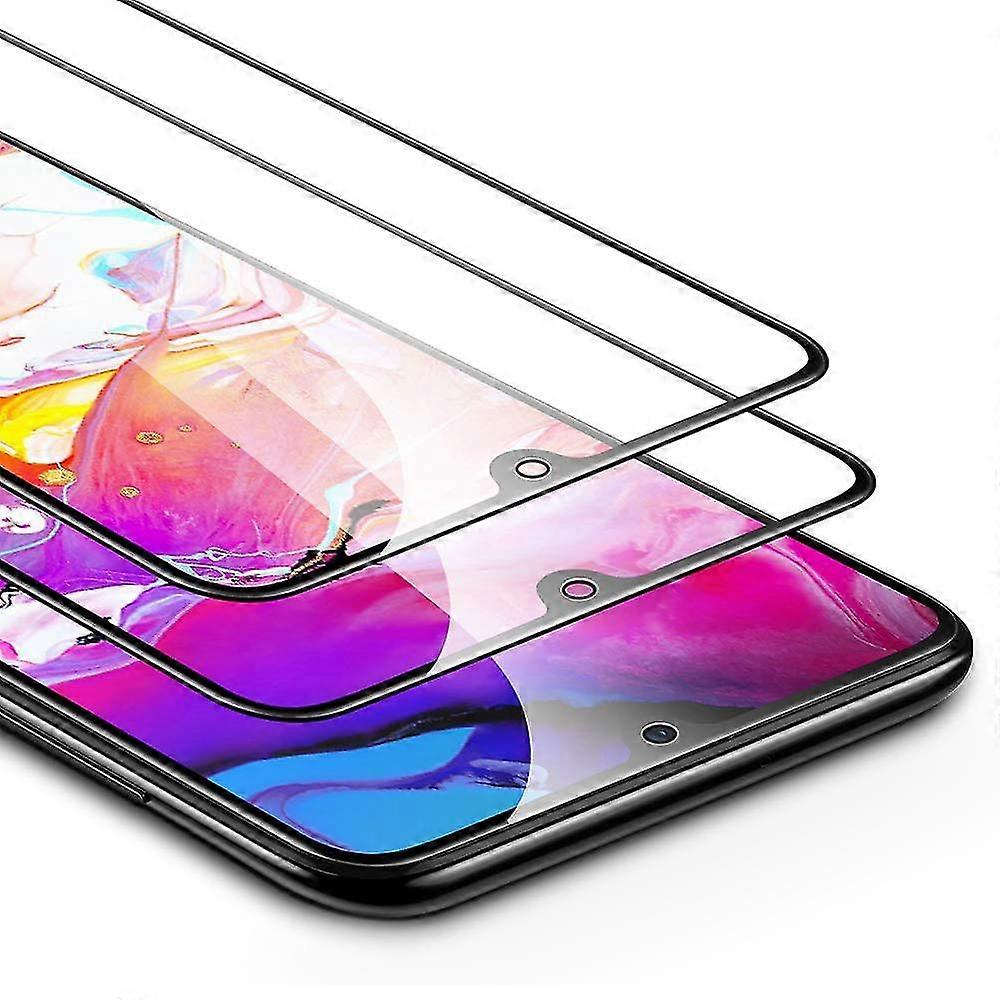 2pack Samsung Galaxy A70 Full Coverage Screen Protector Tempered Glass