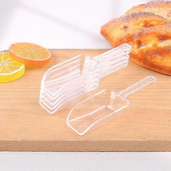 6 pcs Mini plastic scoops Transparent ice scoop for sweets Transparent