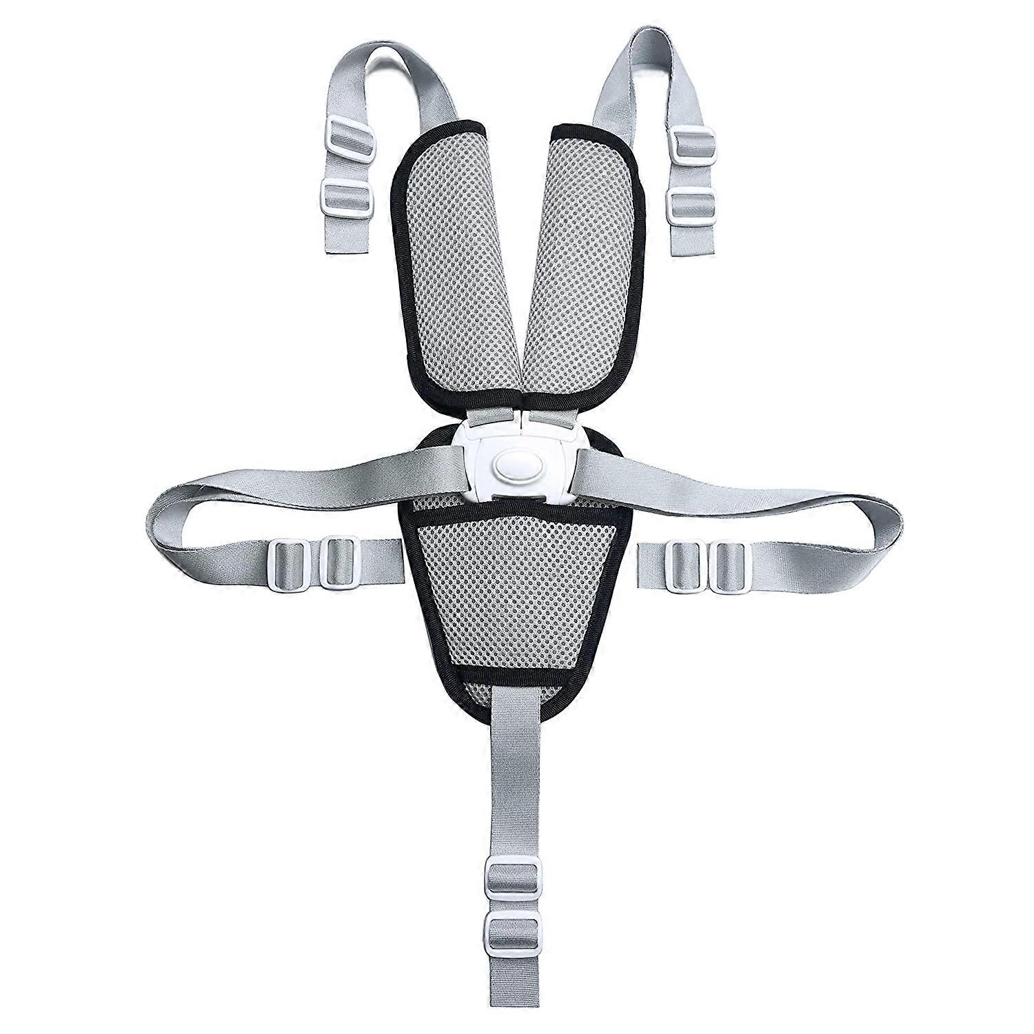 Replacement 5-point child harness with shoulder pads convertible straps