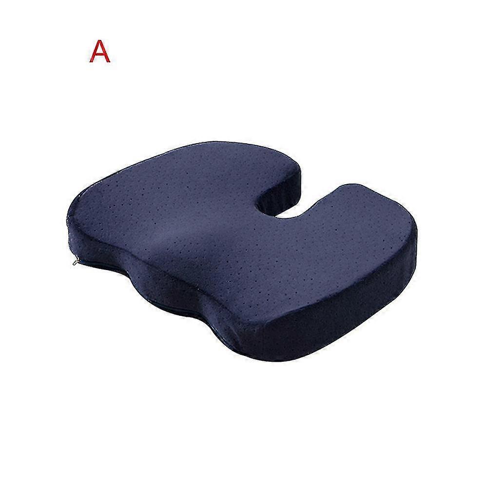 Memory Foam Gel Seat Cushion Non-Slip Back Pain Sciatica Relief Chair Cushions For Home Office Car A