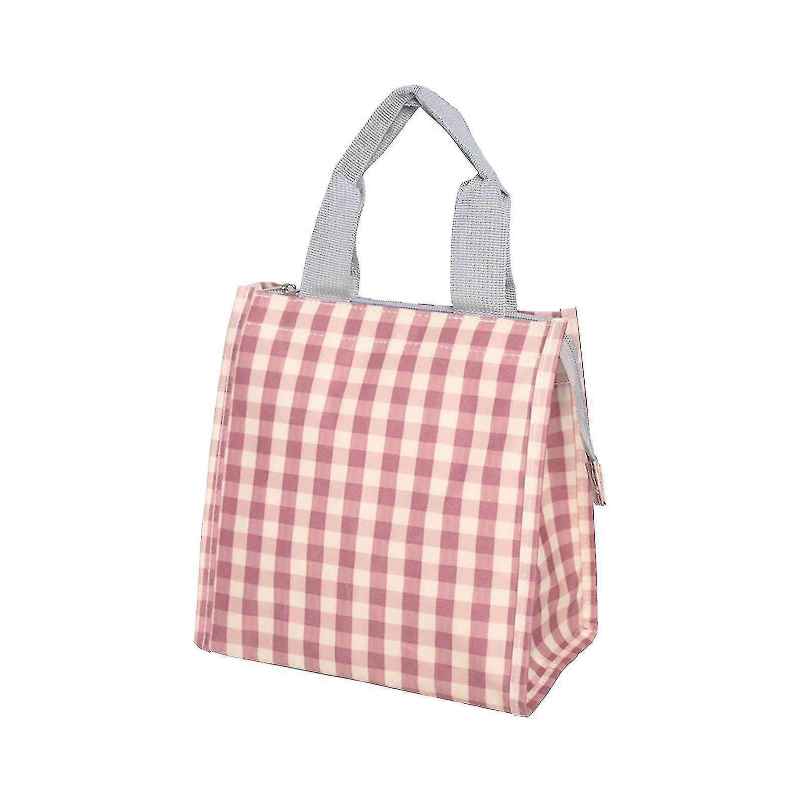 再利用可能なランチバッグ断熱ランチボックスアルミホイル付きかわいいオックスフォード布生地、女性/ピクニック/ボート/ビーチ/釣り/仕事のためのランチボックストート-fjkhf