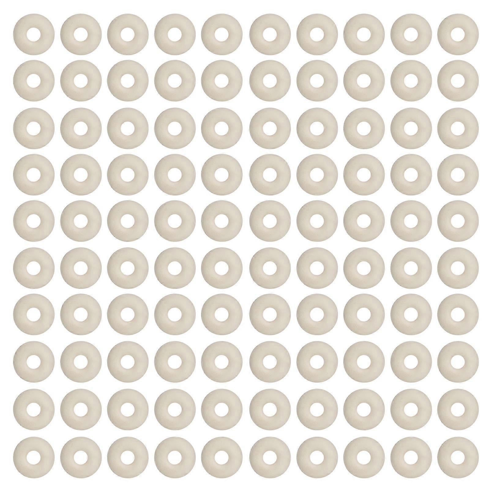 100PCS Rubber Tail Castration Rings for Pigs, Cattle, Sheep - White, 10mm Outer Diameter, farm supplies