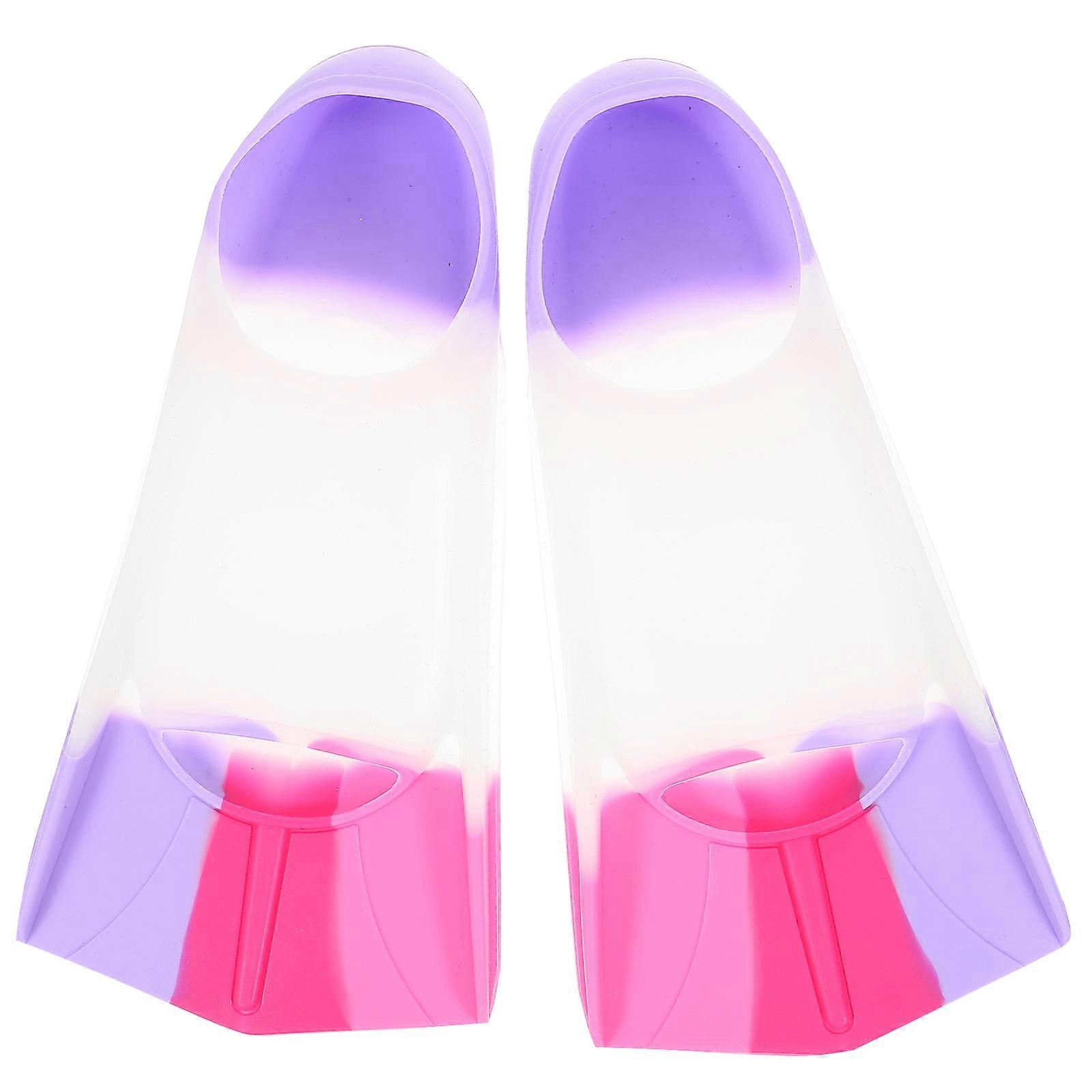 1 زوج من زعانف الأطفال للسباحة الأطفال زعانف السباحة سيليكون زعانف السباحة لوازم الغوص