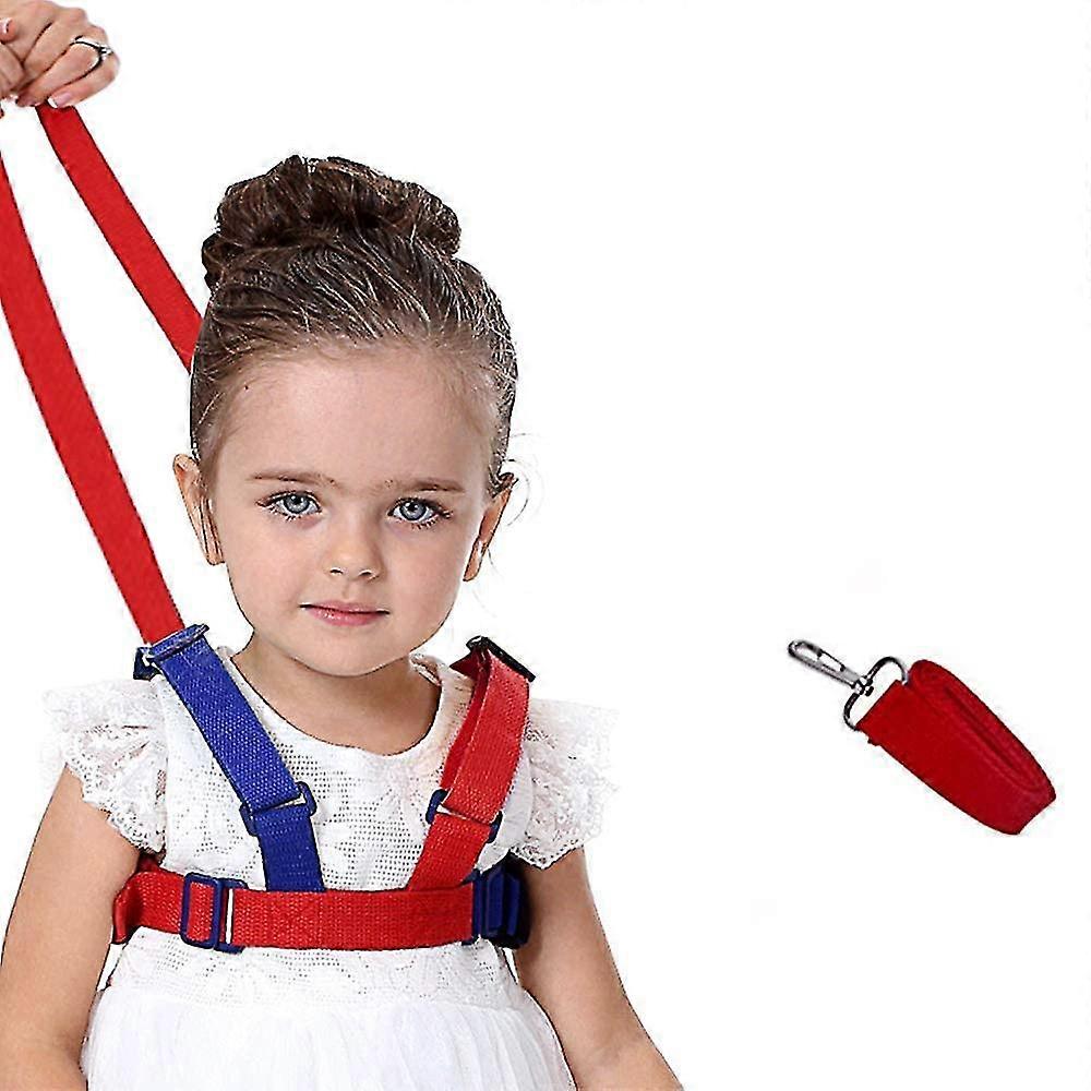 Safety Leash Anti-lost,2 In 1 Baby Safety Walking Harness Child Leash Walking Hand Belt (blue)