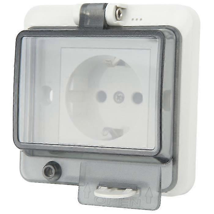 Waterproof Socket Eu Standard Ip66 Waterproof Wall Socket Concealed Wall Socket With Pc Shell 250v 16a
