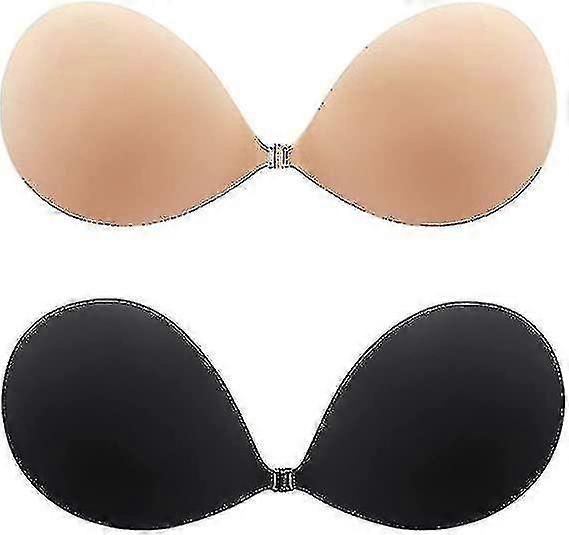 Adhesive Bra Invisible Sticky Strapless Push Up Backless Reusable Sili