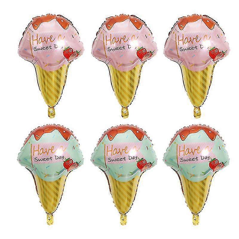 6pcs Eiscreme Ballon