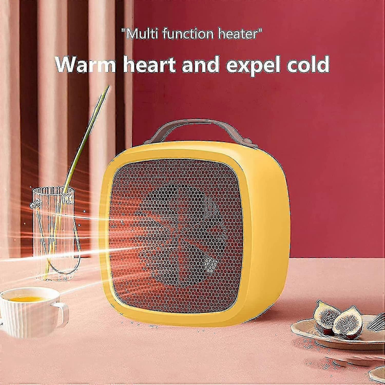 Battery Powered Space Heater Compact Electric Mini Fan Heater With