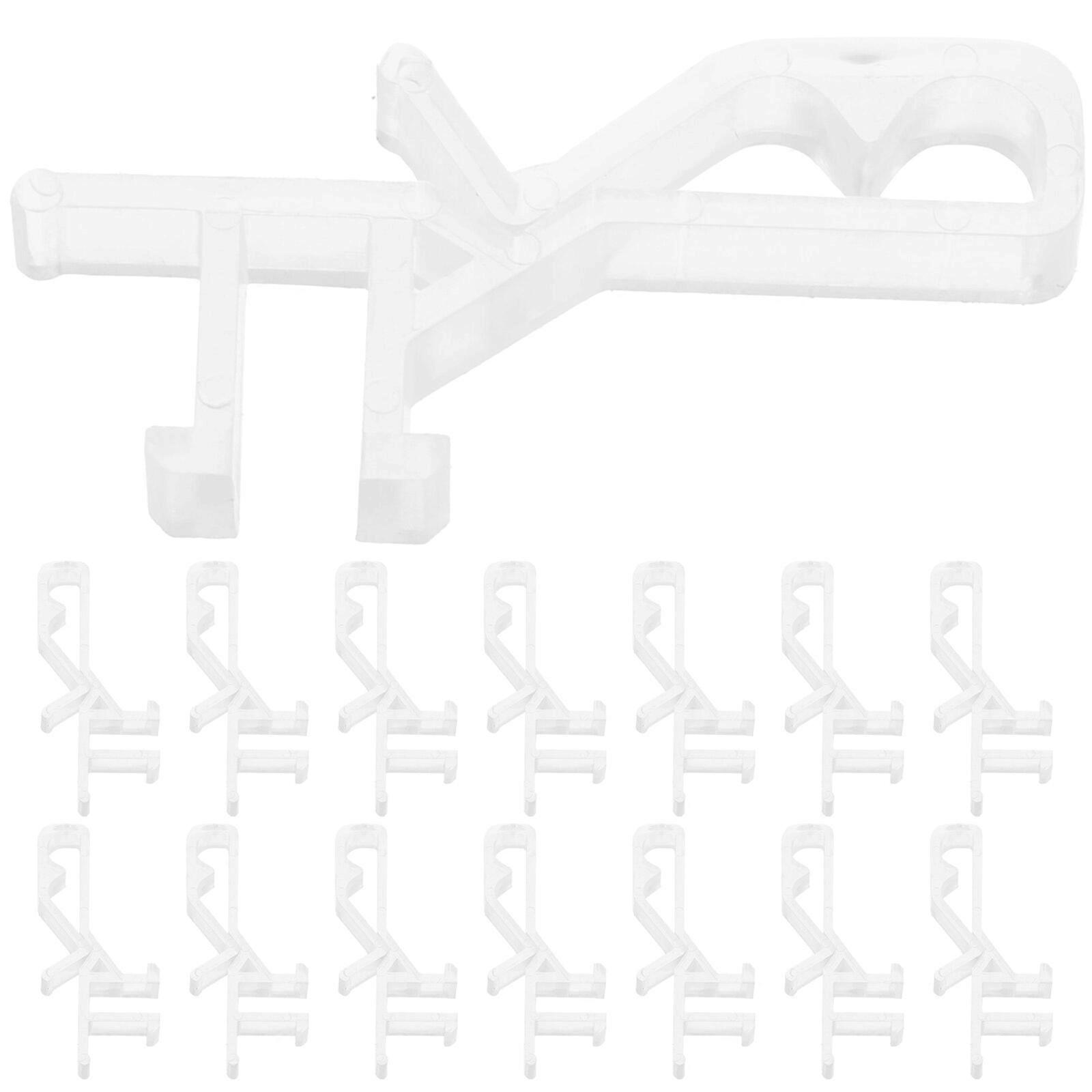 20pcs Blind Clips Valance Baffle Clamps Replaceable Blind Clamps Valance Retainer
