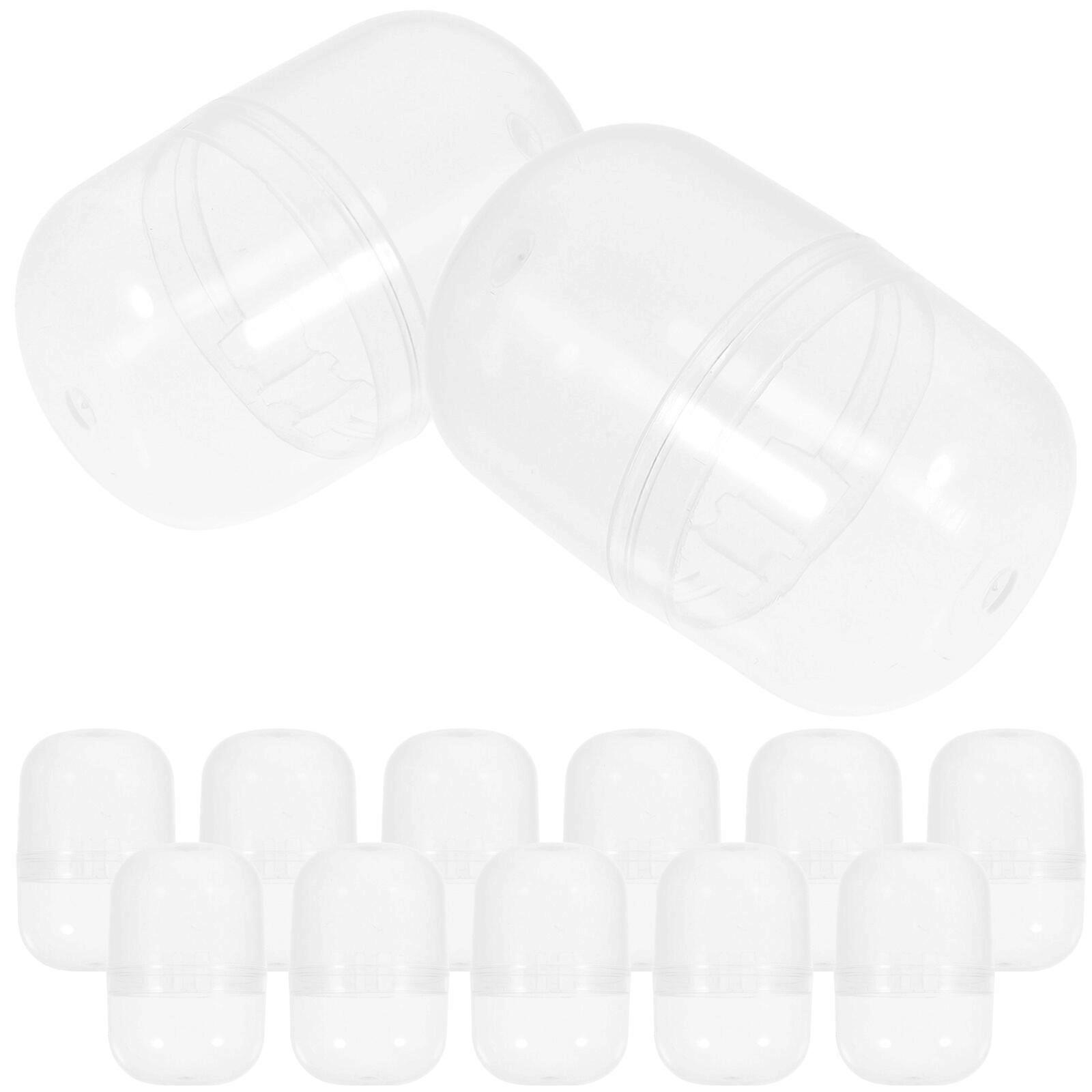 50pcs Fillable Capsules Balls Vending Machine Capsules Ball Bauble Sphere Openable Ball Boxes