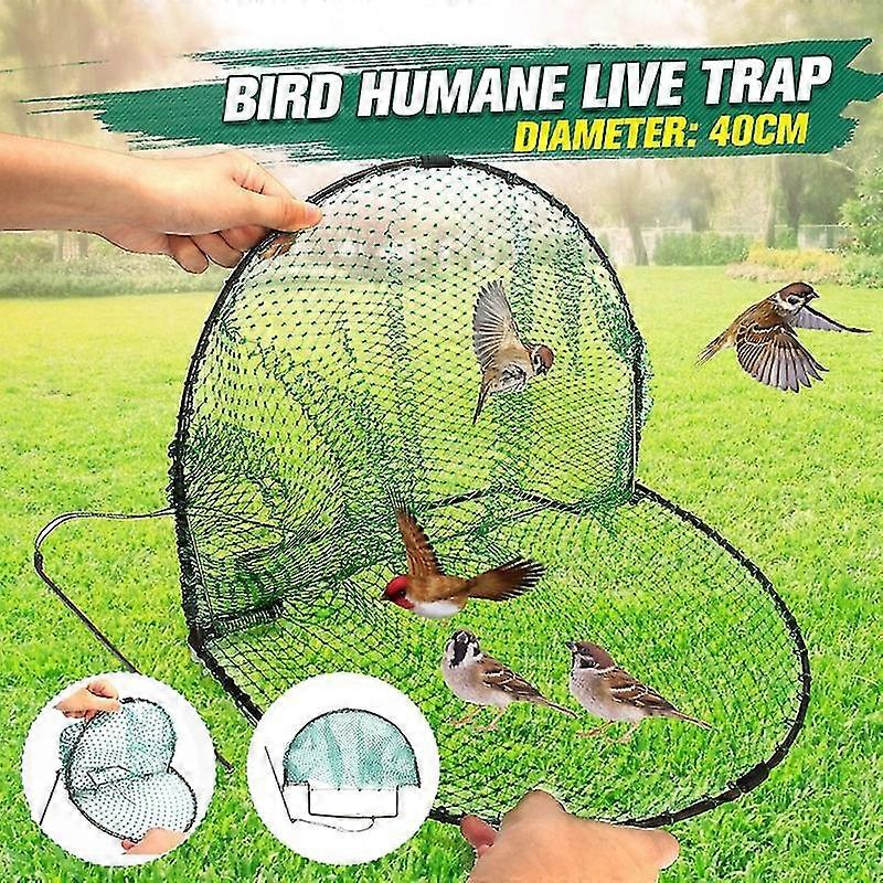Trap Catcher Pigeon Hunting Net Leghold Trap For Birds Quail Humane Trapping Hunting Garden(1Pcs 40Cm)