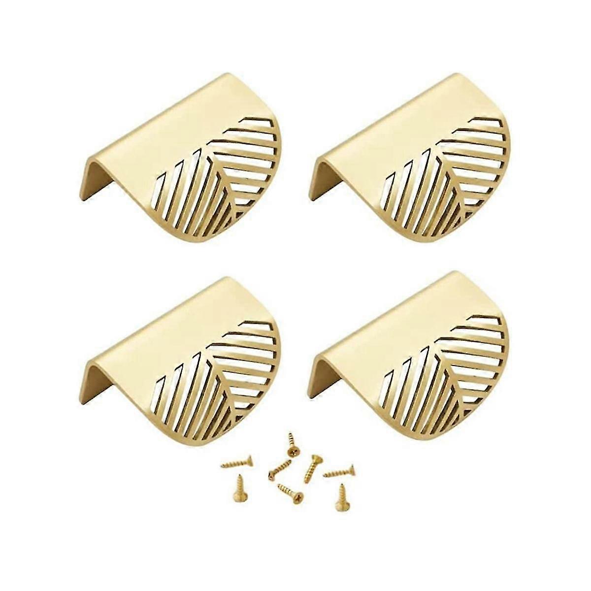 Gold Cabinet Pulls Concealed Furniture Knobs for Balcony Doors