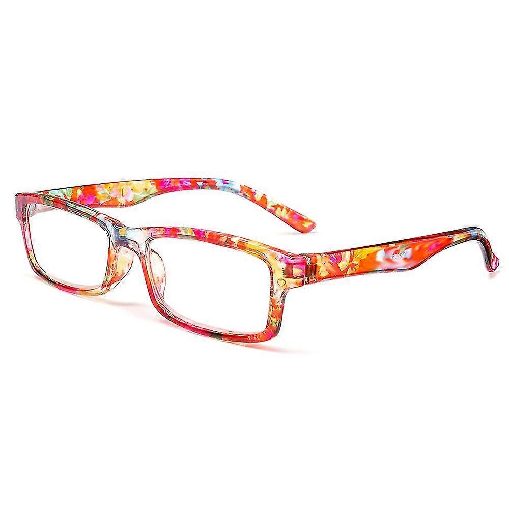 Tikuajgift Retro Flowers Reading Glasses Urltra-light Frame High-definition Presbyopic Lens Women Ma