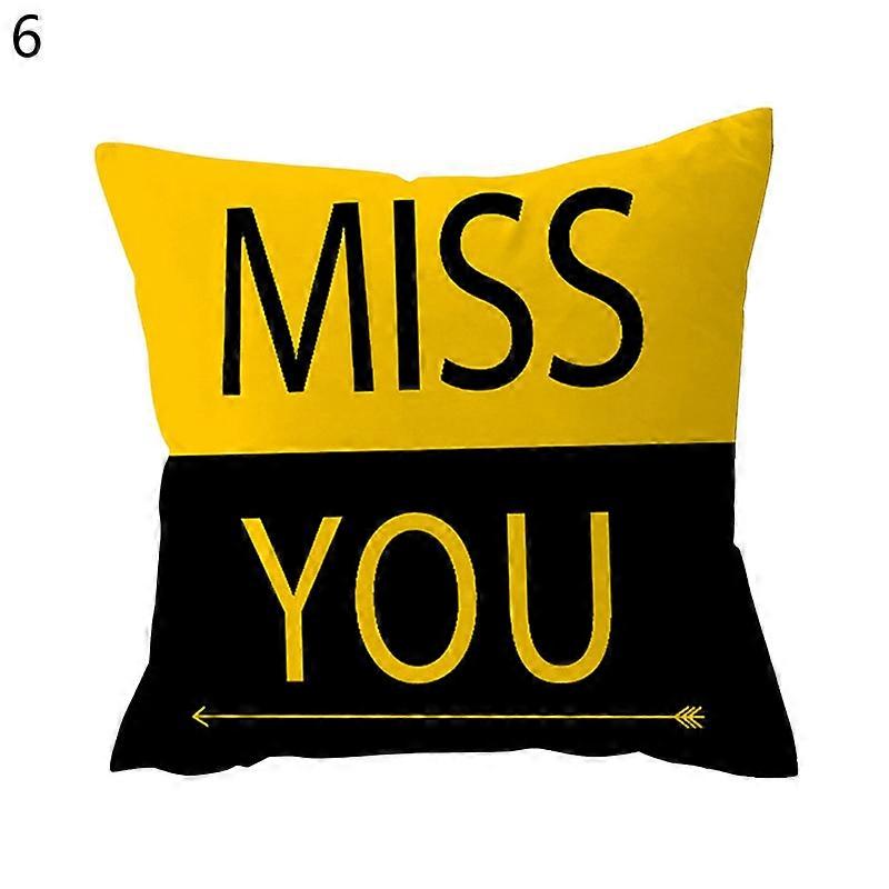 Pillow Case Soft Touch Removable Polyester Yellow Floral Printed Cushion Throw Cover Furniture Accessories JIKAIX