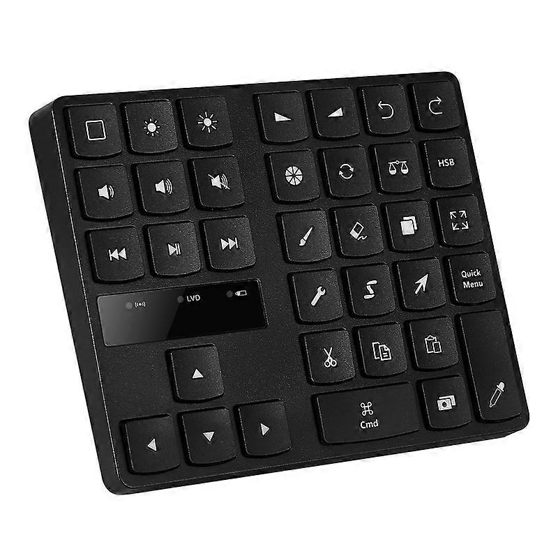 35 Keys Drawing Mini Numpad Rechargeable Fast Charging Long Standby Time Portable Bluetooth-compatible Wireless Drawing Numeric Keypad for Tablet
