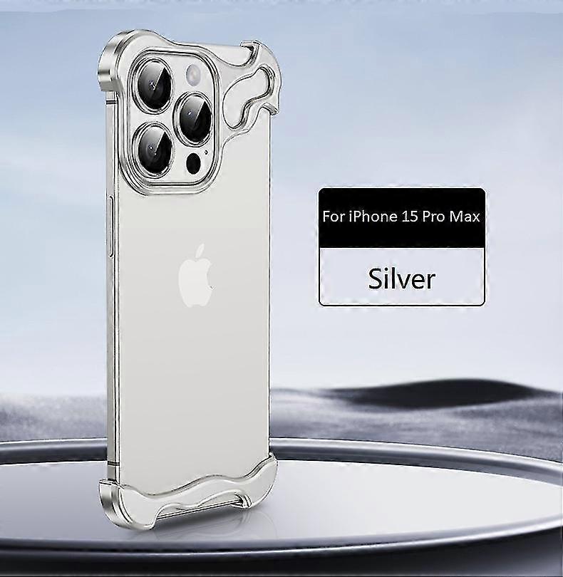 Metal Frameless Case for iPhone 15 Pro Max Boris