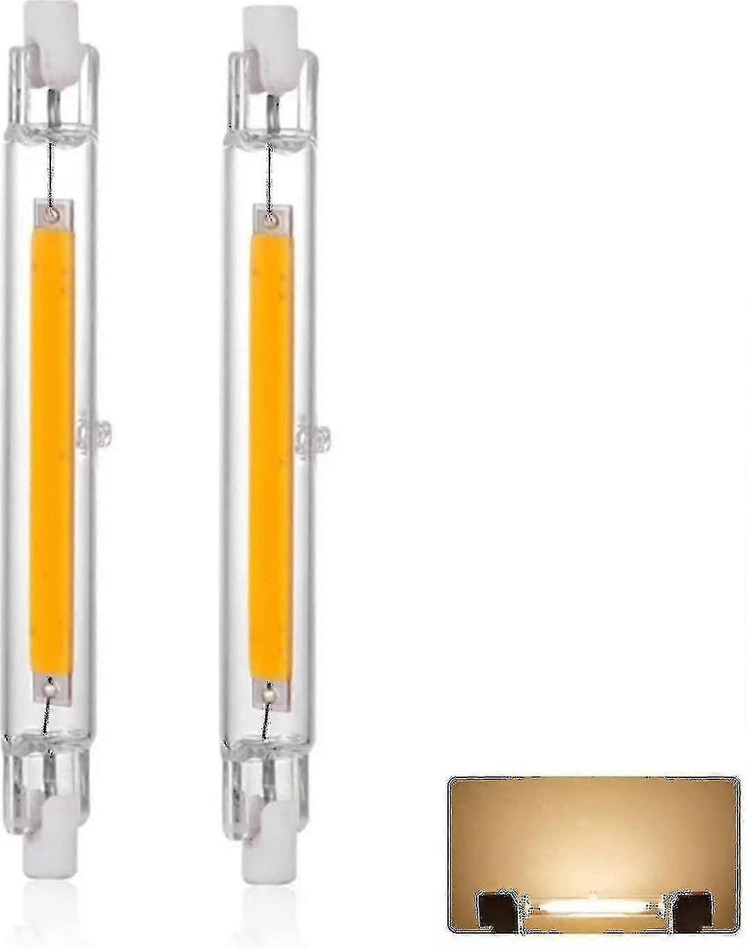 R7s Led Bulb 118mm 30w Dimmable, Warm White 3000k 3000lm, Linear Replace J118 300w Halogen Lamp, 360/bl