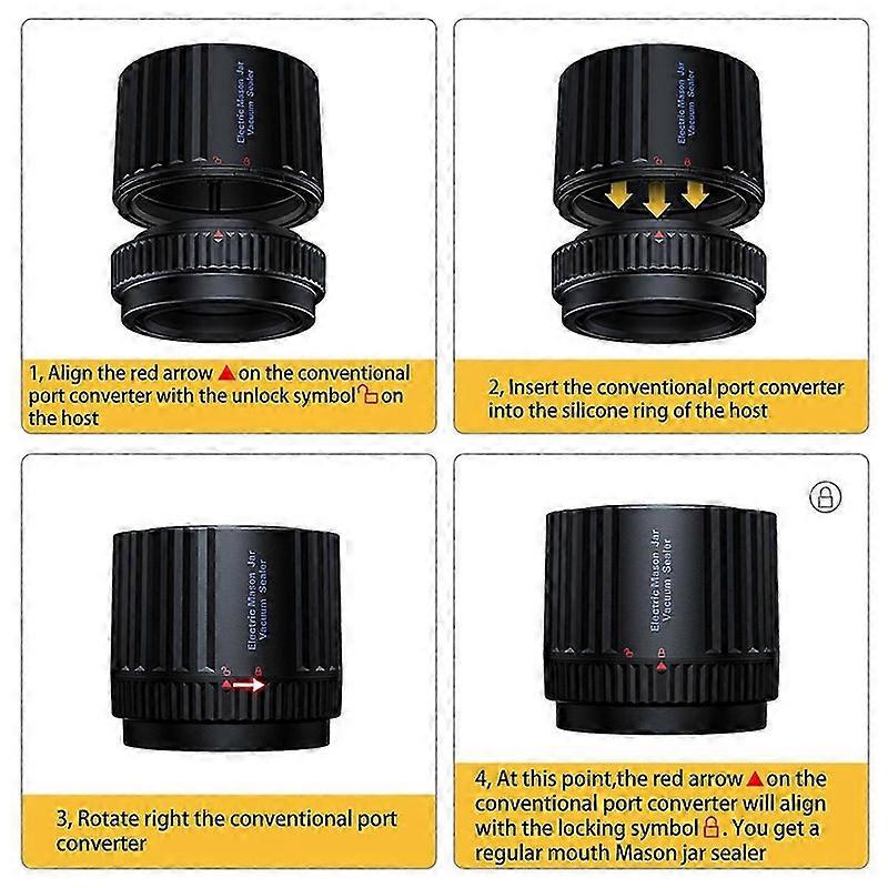 電動メイソンジャー真空シーラー HD LCD デジタルディスプレイ コードレス真空シーラーキット メイソンジャー用蓋付き 食品保存用