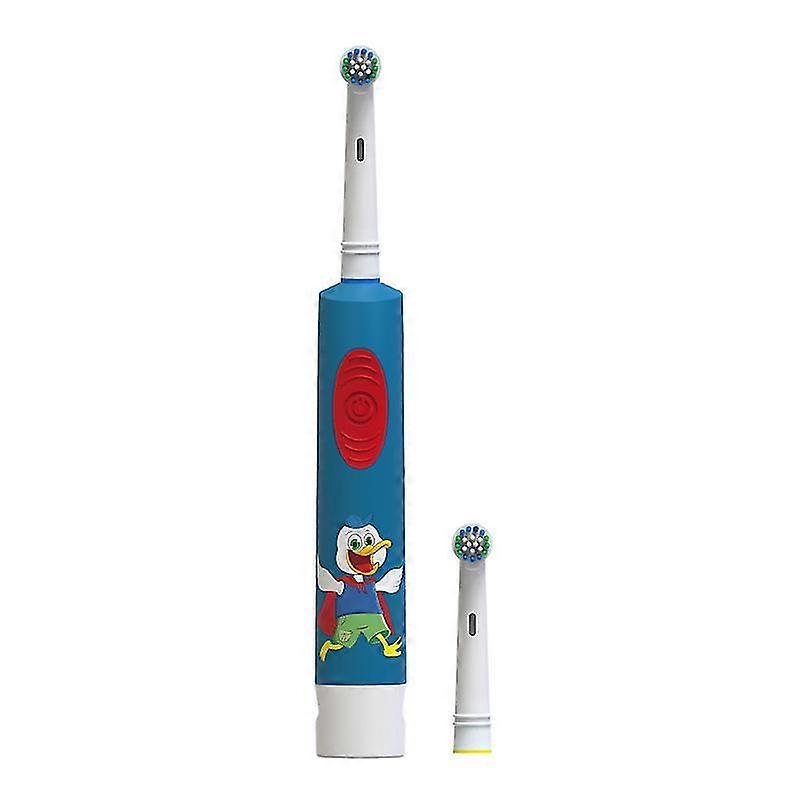 Round Head Sonic Toothbrush Electric Soft Bristle Rotating for Children
