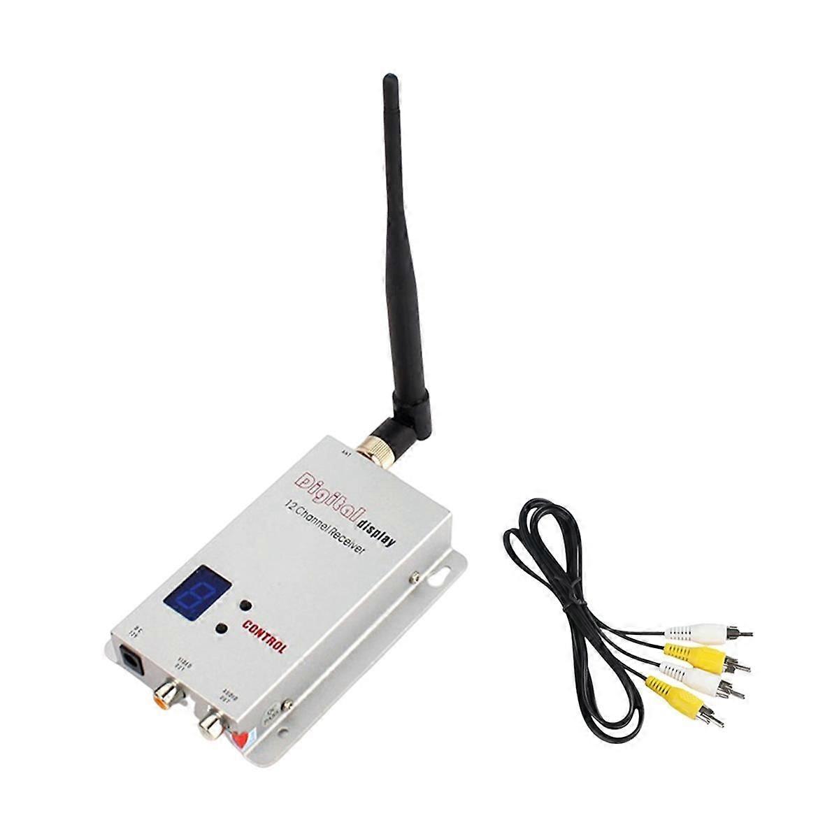FPV 1.2G 1.3G VRX 12CH FPV Video Receiver with Digital Display -92dbm for FPV Drone RC Model