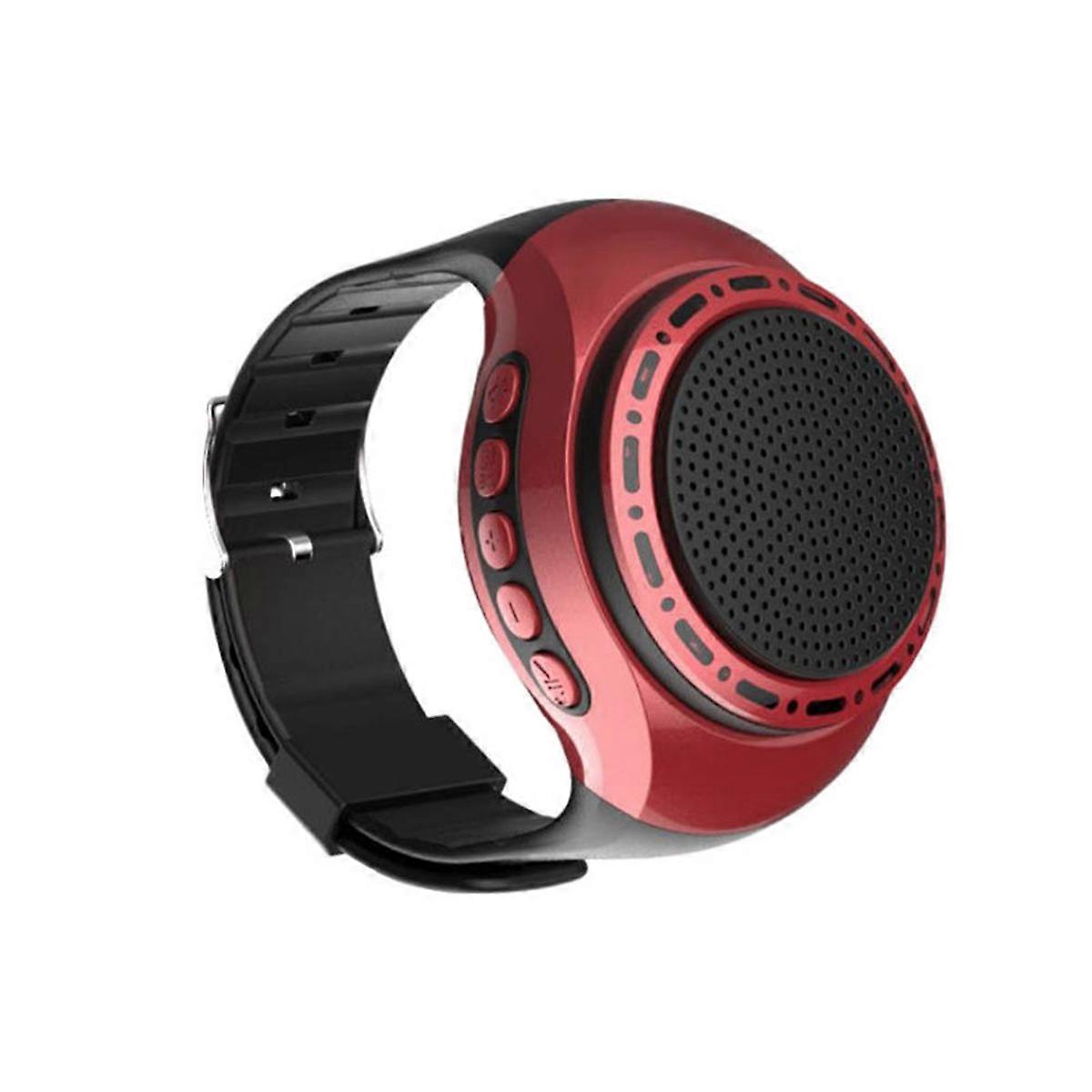 USB Rechargeable Bicycle Audio Portable Wrist Watch Speaker Cool Lighting Bluetooth-Compatible Spor