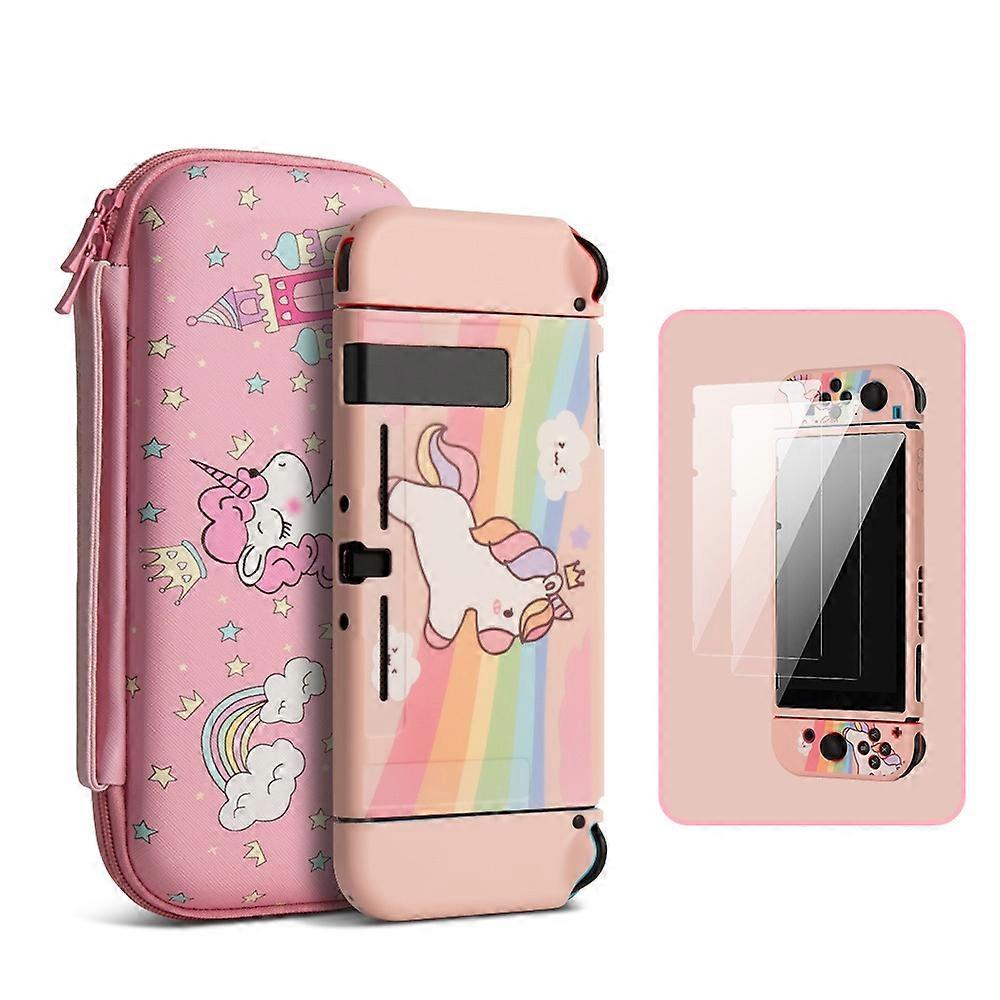 Type A Carrying Case Kit for Nintendo Switch,Travel Storage Bag withective Case and Screen