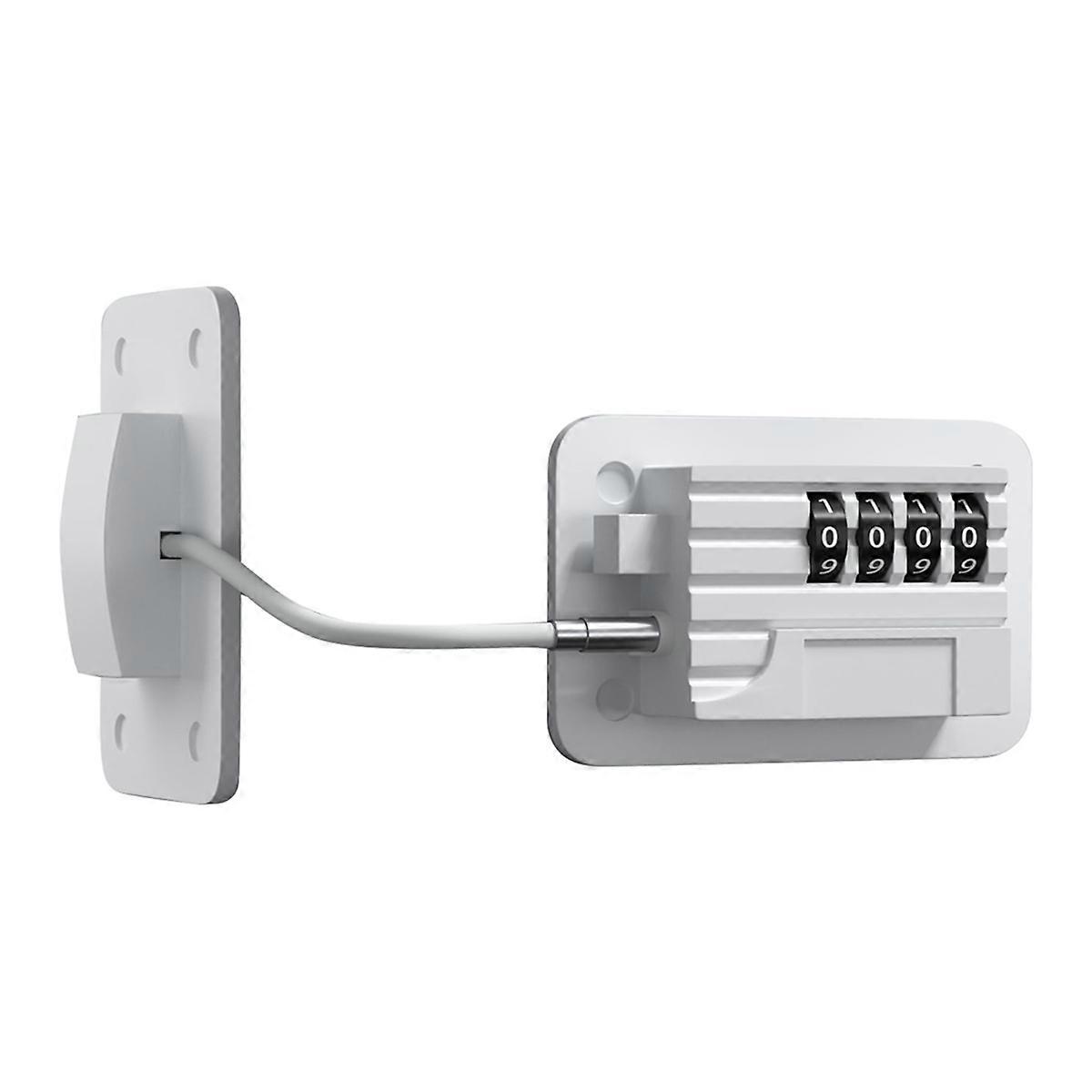 Fridge Lock 4-Digit Combination Lock for Refrigerators, Freezers and Cabinets, No-Drill Installation Child and Pet Safe