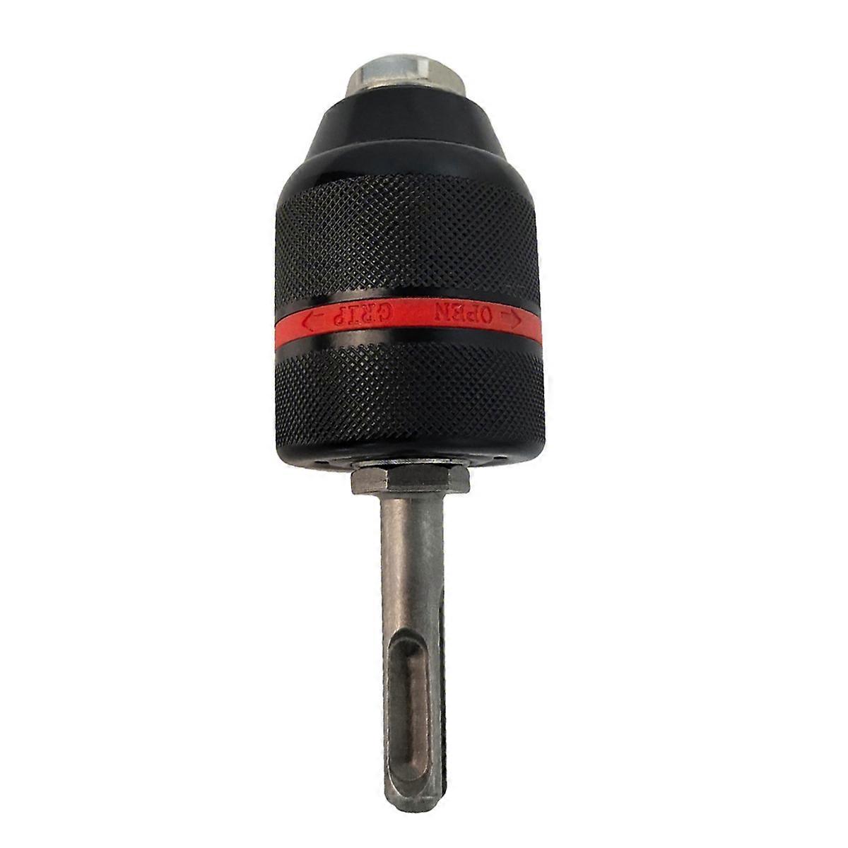 Keyless Drill Chuck with SDS Plus Adaptor for 1/2 in Change Self-Tighten Drill Chuck, 3-Jaw SDS Chuck Adapter