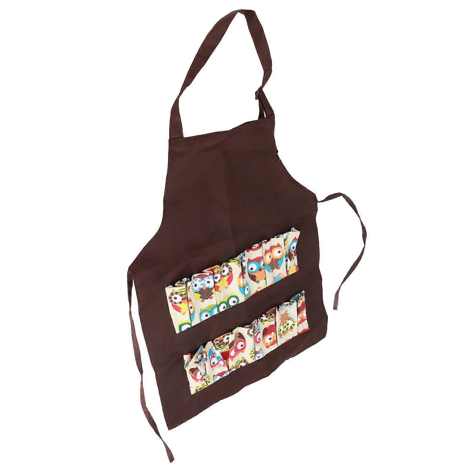 Egg Apron Hands Free Egg Collecting Gathering Holding Bib Apron with 12 Pockets for Chicken Hen
